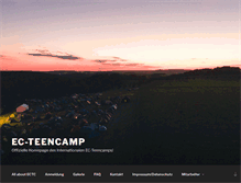 Tablet Screenshot of ec-teencamp.de